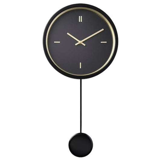 STURSK - Wall clock, low-voltage/black, 26 cm - best price from Maltashopper.com 00540862