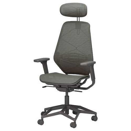 STYRSPEL gaming chair, dark grey/grey, 71 cm