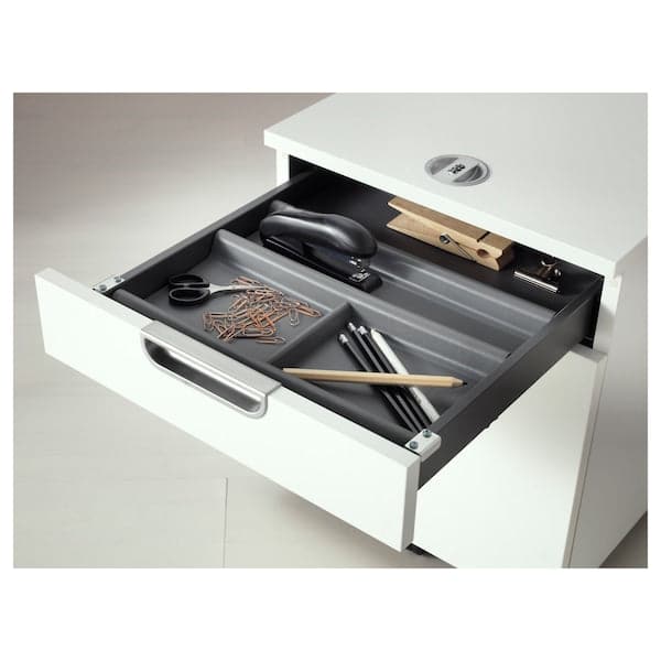 SUMMERA - Drawer insert with 6 compartments, anthracite , 44x37 cm - best price from Maltashopper.com 20222458