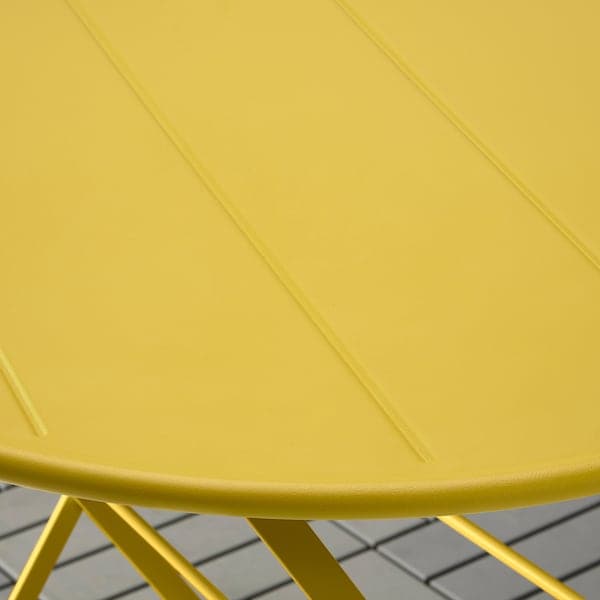SUNDSÖ - Garden table, yellow, 65 cm - best price from Maltashopper.com 30528934