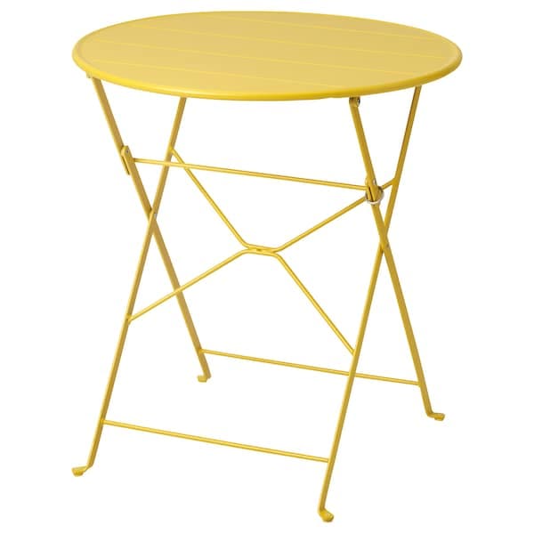 SUNDSÖ - Garden table, yellow, 65 cm - best price from Maltashopper.com 30528934