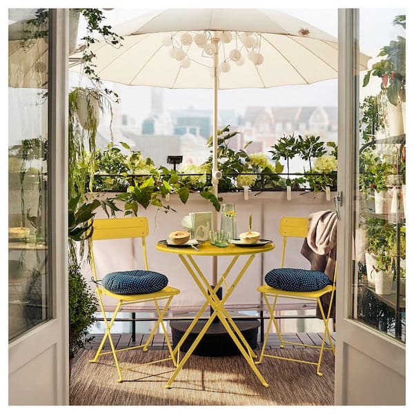 SUNDSÖ - Garden table, yellow, 65 cm - best price from Maltashopper.com 30528934