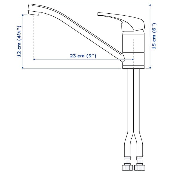 SUNDSVIK Single-Control Sink Mixer - Chrome , - best price from Maltashopper.com 80031861