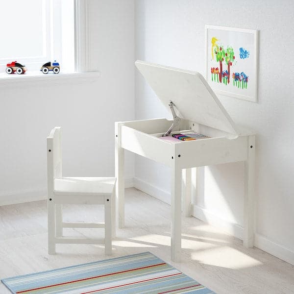 SUNDVIK - Children's desk, white, 60x45 cm - best price from Maltashopper.com 40201737