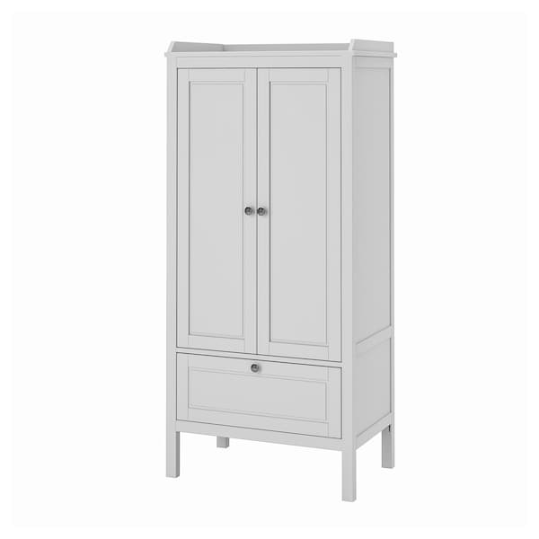 SUNDVIK - Wardrobe, grey, 80x50x171 cm