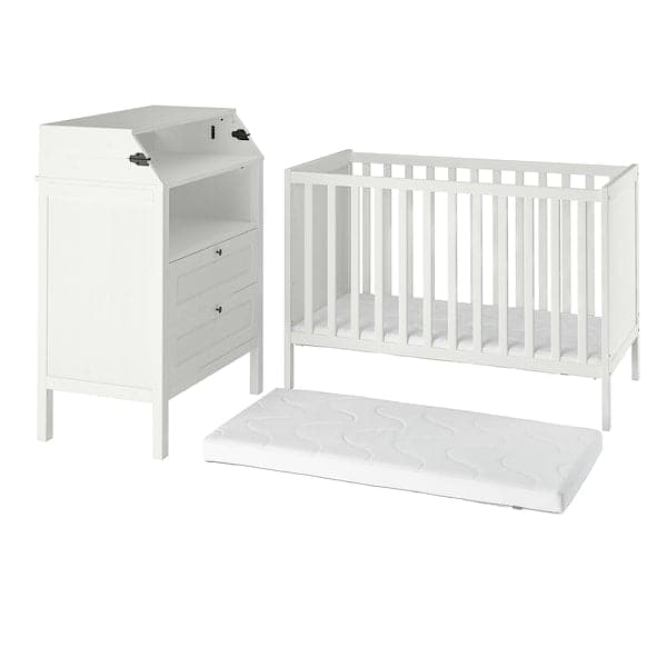 SUNDVIK Room Furniture Set, 3pz - White , - best price from Maltashopper.com 69415846