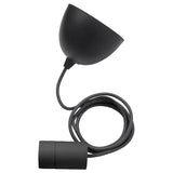 SUNNEBY cord set, black textile, 1.8 m