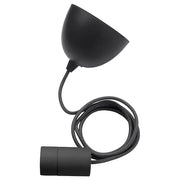 SUNNEBY - Cord set, black textile, 1.8 m - best price from Maltashopper.com 90420129