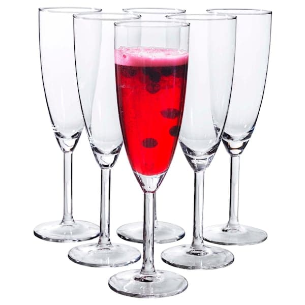 Ikea SVALKA - Champagne glass, clear glass, 21 cl
