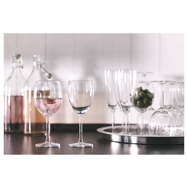 Ikea SVALKA - Champagne glass, clear glass, 21 cl