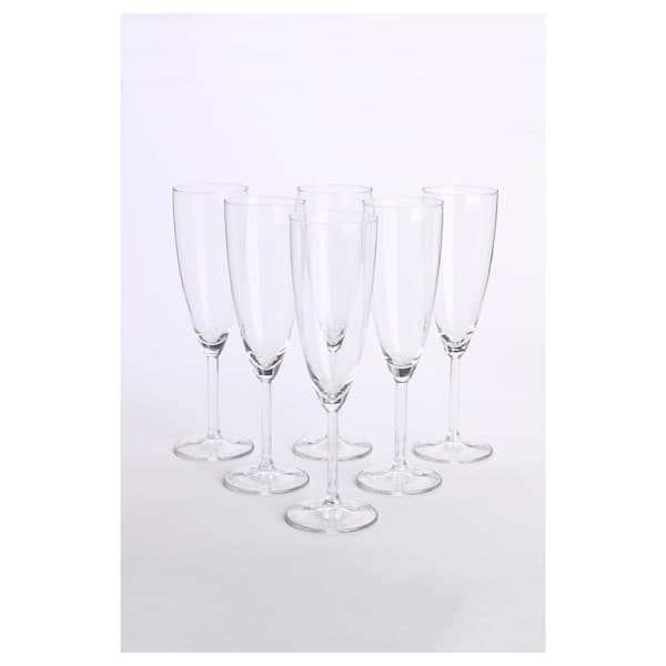 SVALKA - Champagne glass, clear glass, 21 cl - best price from Maltashopper.com 50015122
