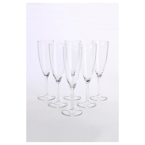 Ikea SVALKA - Champagne glass, clear glass, 21 cl
