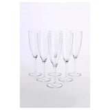 SVALKA champagne glass, clear glass, 21 cl, 6 pack