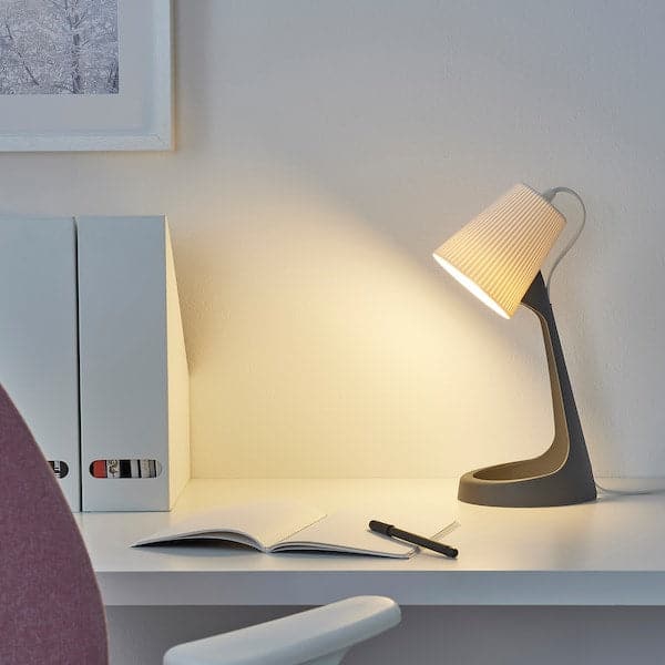 SVALLET Work lamp - dark grey/white , - best price from Maltashopper.com 70358487