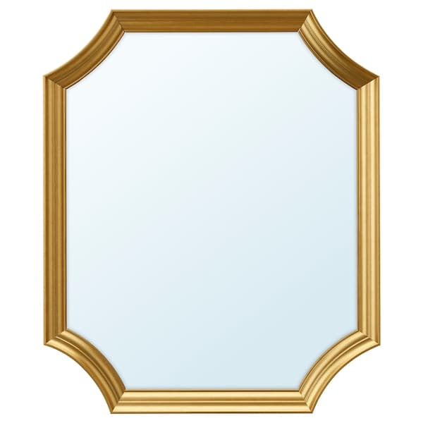 SVANSELE - Mirror, gold-colour, 53x63 cm - best price from Maltashopper.com 10471274
