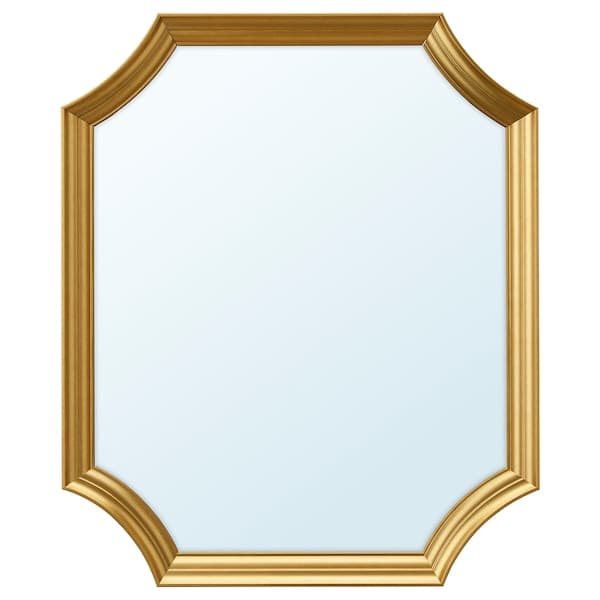 SVANSELE - Mirror, gold-colour, 53x63 cm - best price from Maltashopper.com 10471274