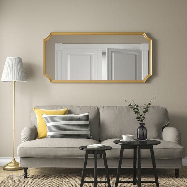 SVANSELE - Mirror, gold-colour, 73x158 cm - best price from Maltashopper.com 70479291