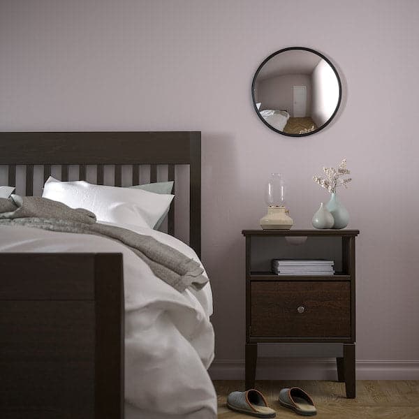 SVARTBJÖRK - Decorative convex mirror, black, 41 cm - best price from Maltashopper.com 80517122