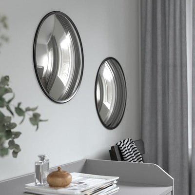 SVARTBJÖRK - Decorative convex mirror, black, 41 cm - best price from Maltashopper.com 80517122