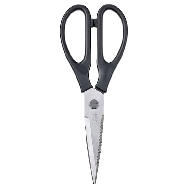 Ikea SVARTFISK - Kitchen scissors, stainless steel/black