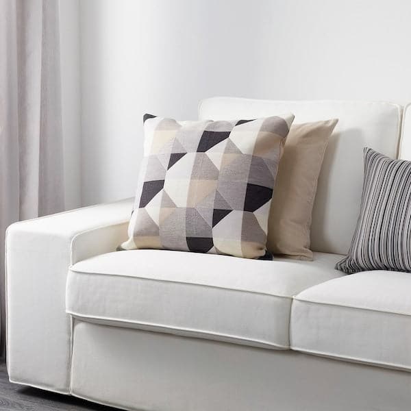SVARTHÖ - Cushion cover, beige, 50x50 cm - best price from Maltashopper.com 70336594