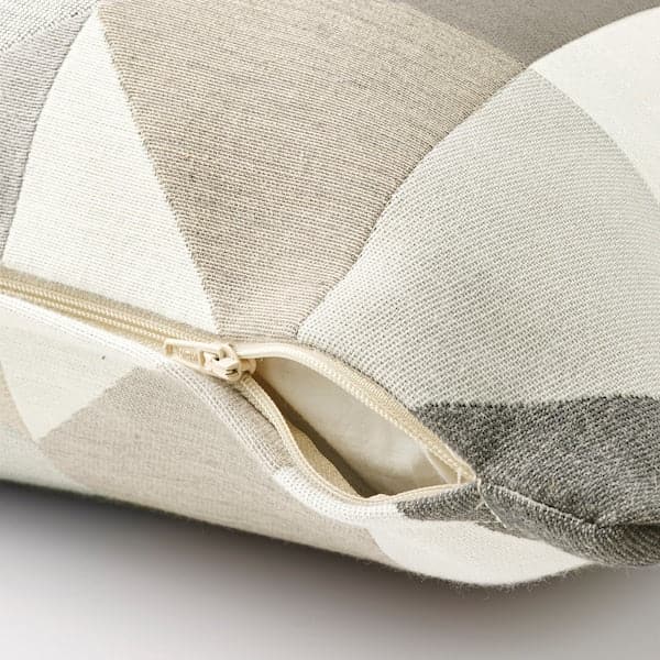 SVARTHÖ - Cushion cover, grey/beige, 50x50 cm - best price from Maltashopper.com 10472061