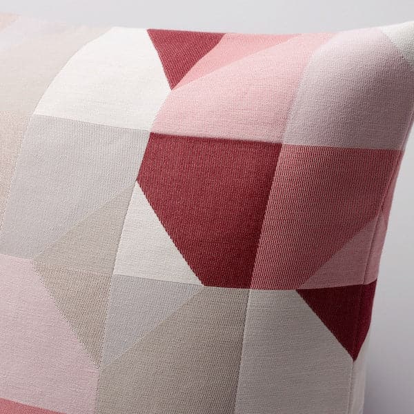 SVARTHÖ Cushion cover - pink/beige 50x50 cm , - best price from Maltashopper.com 00508367