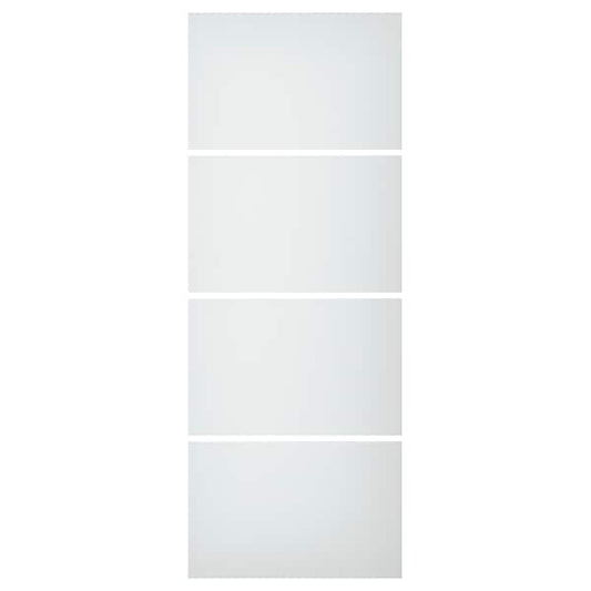 Ikea SVARTISDAL - 4 panels for sliding door frame, white paper effect, 75x201 cm