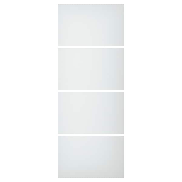 SVARTISDAL - 4 panels for sliding door frame, white paper effect, 75x201 cm