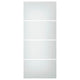 SVARTISDAL 4 panels for sliding door frame, white paper effect, 100x236 cm