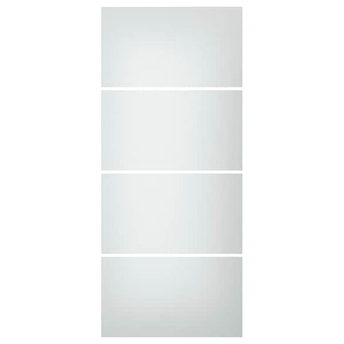 SVARTISDAL - 4 panels for sliding door frame, white paper effect, 100x236 cm
