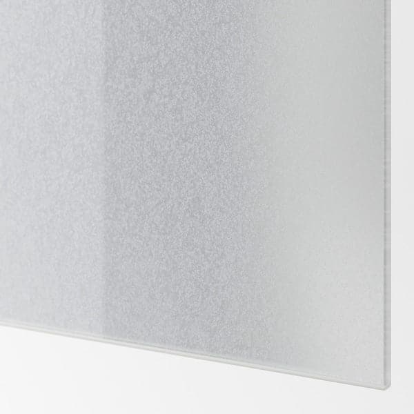 Ikea SVARTISDAL - 4 panels for sliding door frame, white paper effect, 100x236 cm