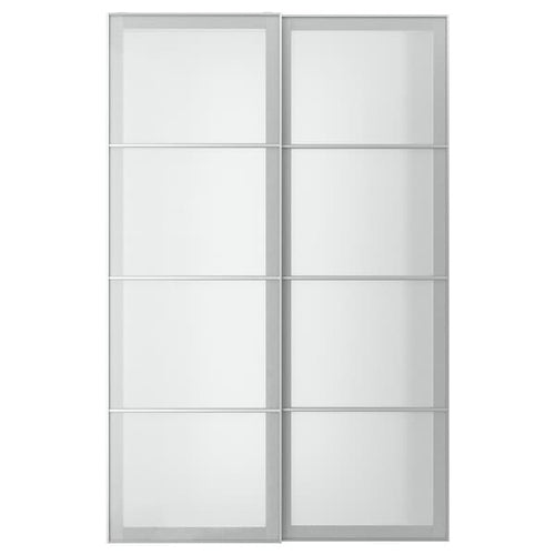 SVARTISDAL - Pair of sliding doors, white paper effect, 150x236 cm