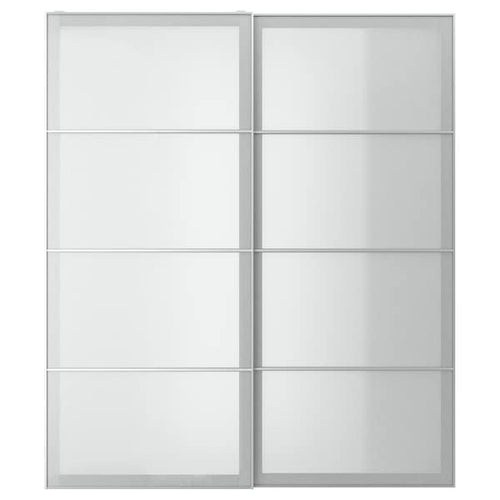 SVARTISDAL - Pair of sliding doors, white paper effect, 200x236 cm