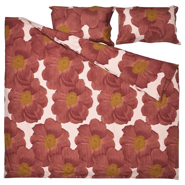 SVARTKLINT - Duvet cover and 2 pillowcases, light pink/dark pink, 240x220/50x80 cm - best price from Maltashopper.com 00541017