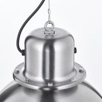 SVARTNORA - Pendant lamp, stainless steel effect, 38 cm - best price from Maltashopper.com 50504772