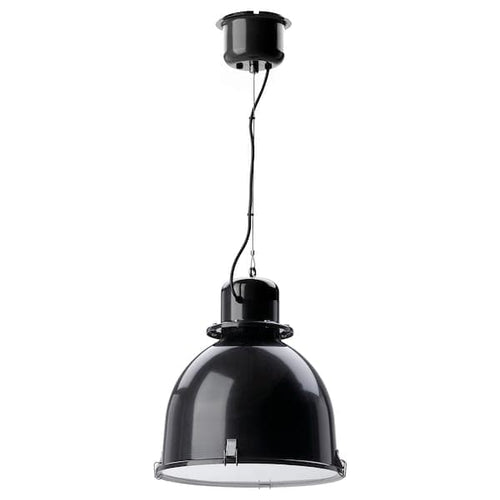 SVARTNORA - Pendant lamp, black, 38 cm