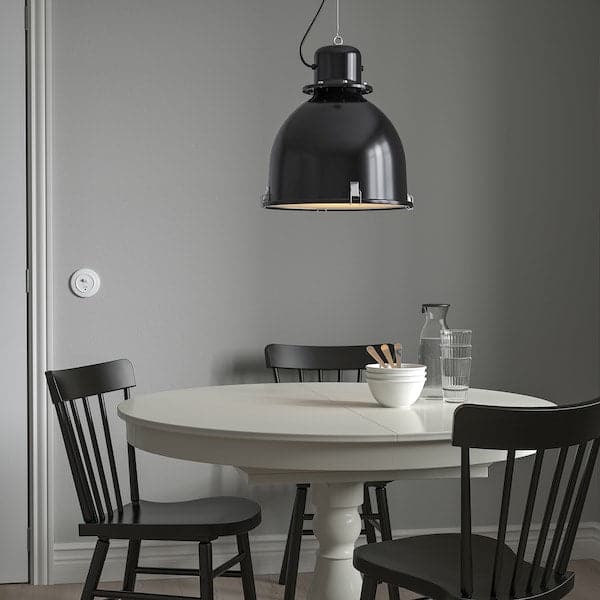 SVARTNORA - Pendant lamp, black, 38 cm - best price from Maltashopper.com 40430772
