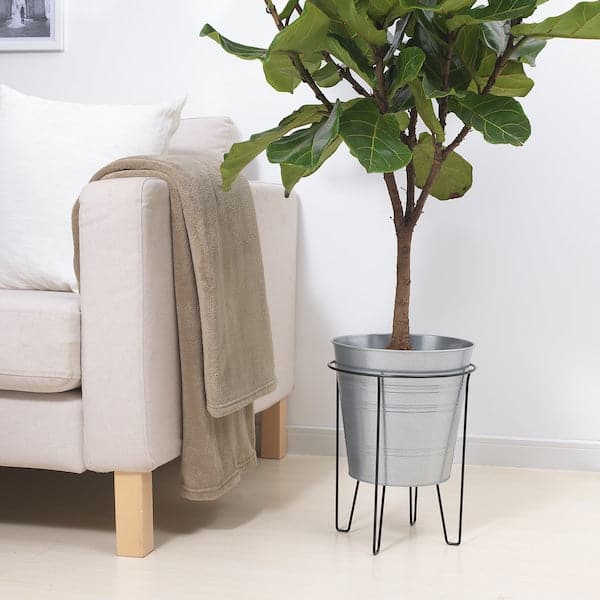 Ikea SVARTPEPPAR - Plant stand, in/outdoor black, 32 cm