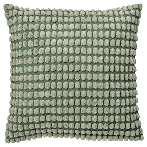 SVARTPOPPEL - Cushion cover, pale grey-green, 50x50 cm