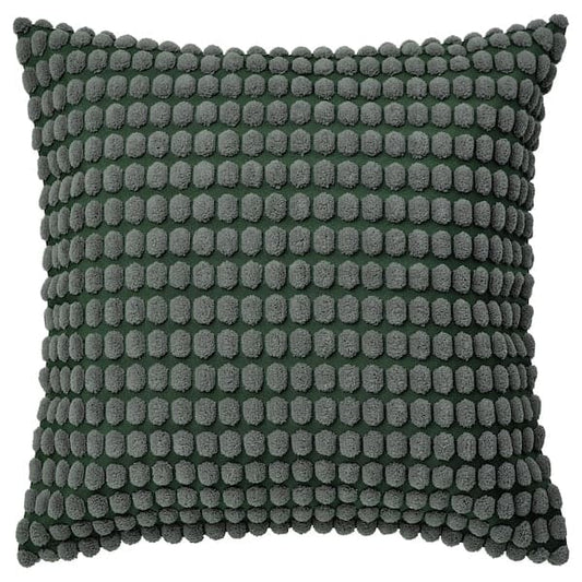 Ikea SVARTPOPPEL - Cushion cover, grey-green, 50x50 cm