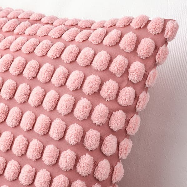 SVARTPOPPEL - Cushion cover, light pink, 50x50 cm
