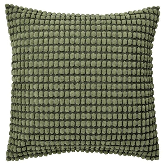 Ikea SVARTPOPPEL - Cushion cover, green-yellow, 65x65 cm