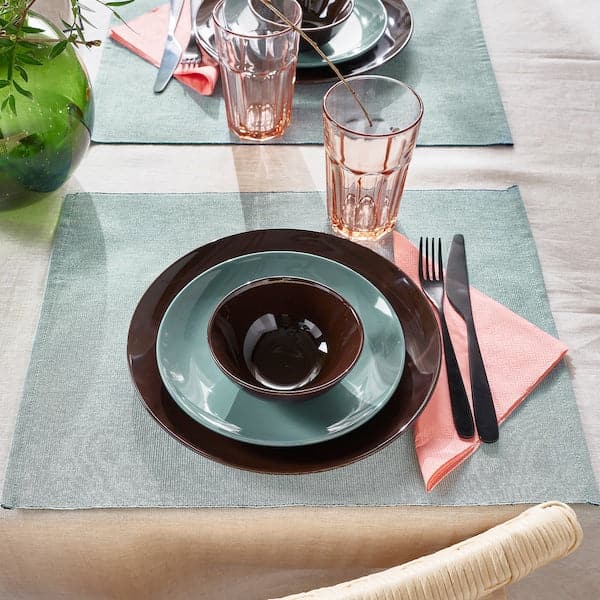 Ikea SVARTSENAP - Place mat, green-blue, 35x45 cm