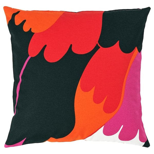SVEDJENÄVA - Cushion cover, multicoloured, dark, 50x50 cm