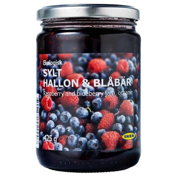 SYLT HALLON & BLÅBÄR - Rasp- and blueberry jam, organic