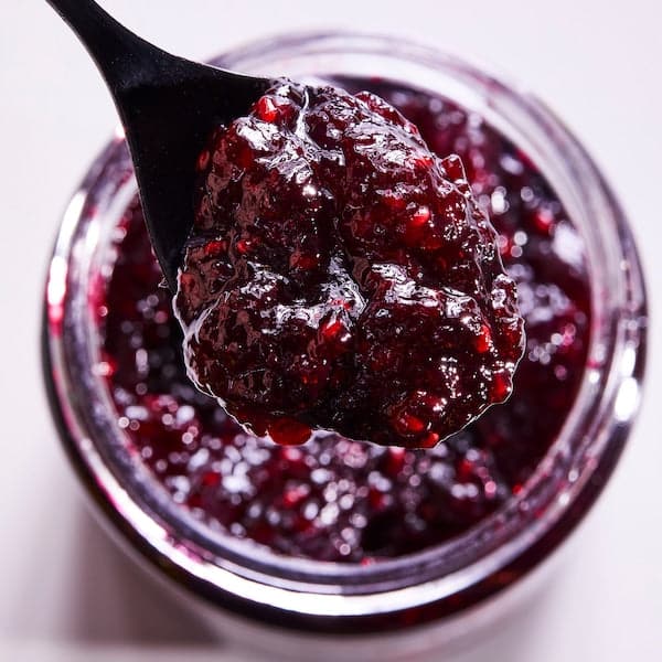 SYLT HALLON & BLÅBÄR - Rasp- and blueberry jam, organic, 425 g - best price from Maltashopper.com 70288102