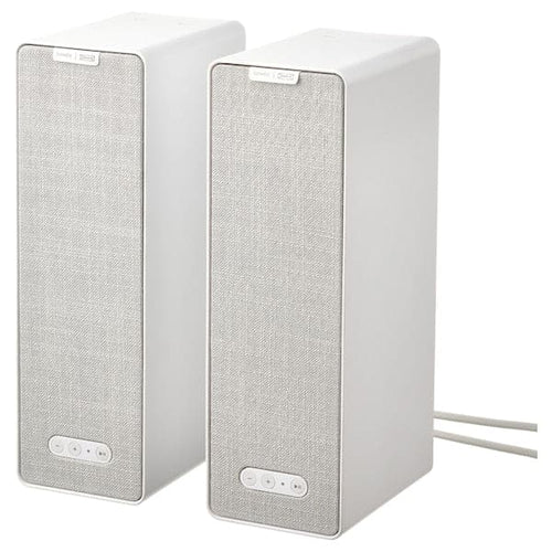 SYMFONISK - Wi-Fi Box speaker, white/set of 2 gen 2