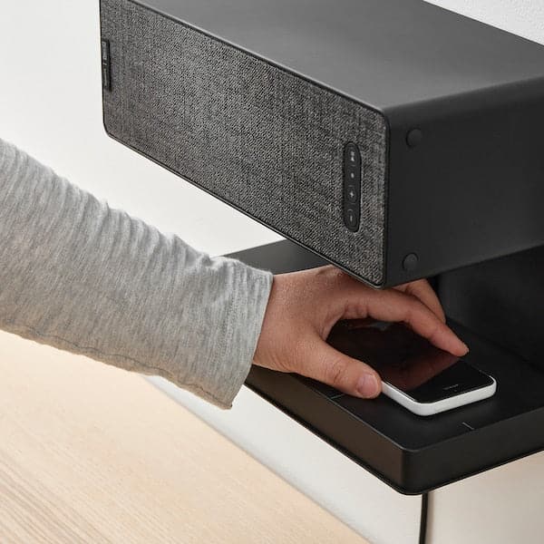 SYMFONISK - Box combination with shelf, black/gen 2 - best price from Maltashopper.com 29516135