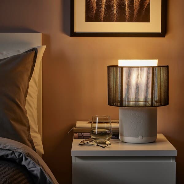 SYMFONISK - Lampada/cassa Wi-Fi/paral tessuto , - best price from Maltashopper.com 99482684